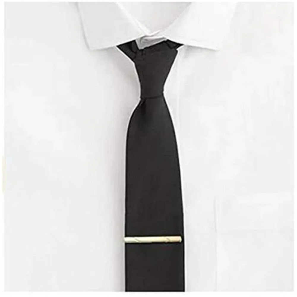 Mens Stainless Steel Tie Clip Classic Silver Gold Necktie Bar Wedding Gift